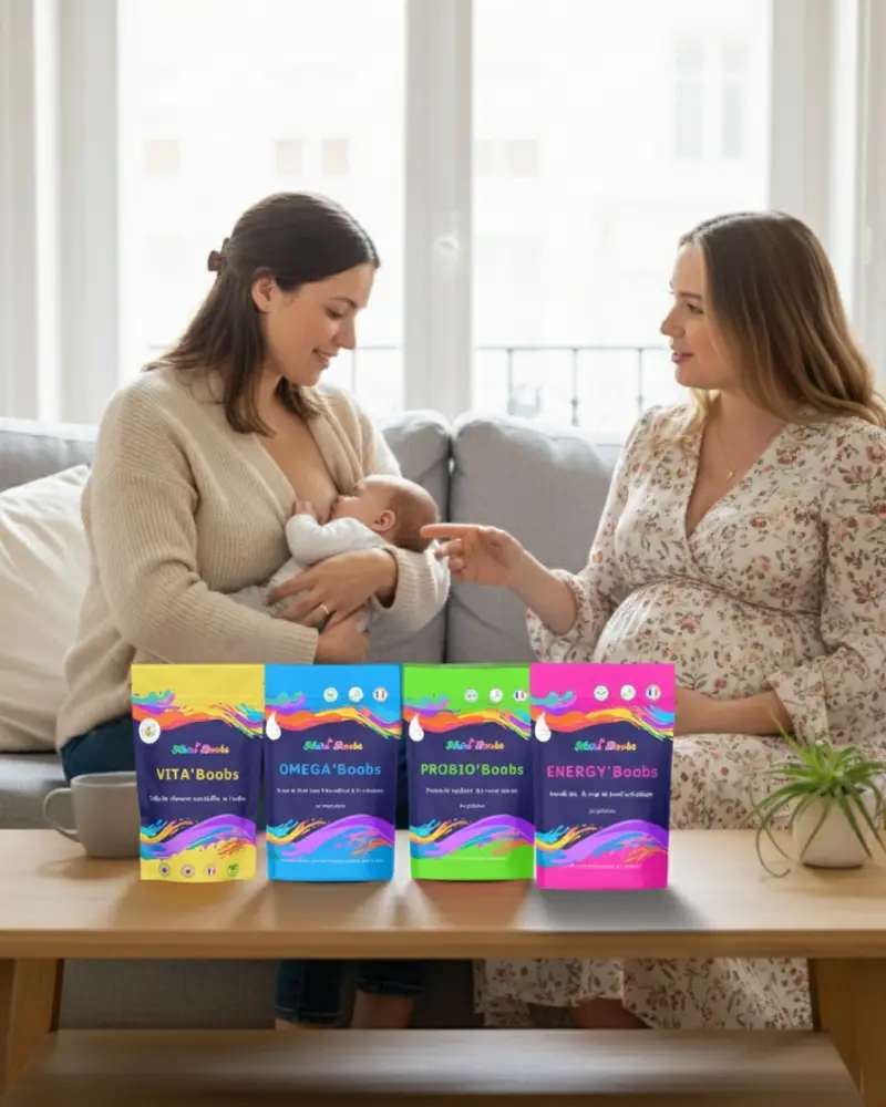 Packaging Nutriboobs – compléments vegan & clean pour mamans allaitantes