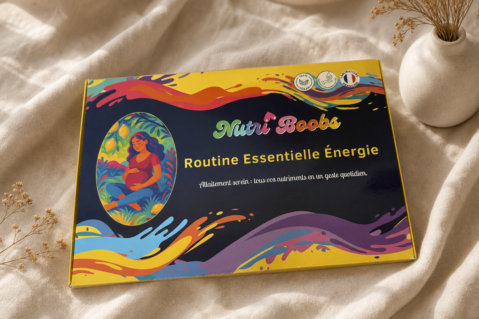 Boîte officielle ouverte avec les quatre sachets de la Routine Essentielle Boîte officielle ouverte avec les quatre sachets de la Routine Essentielle